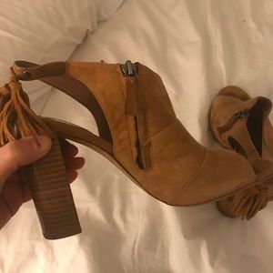 Halogen Shoes - Halogen Suede Peep Toe Mules Halogen Shoes - Halogen Suede Peep Toe Mules
